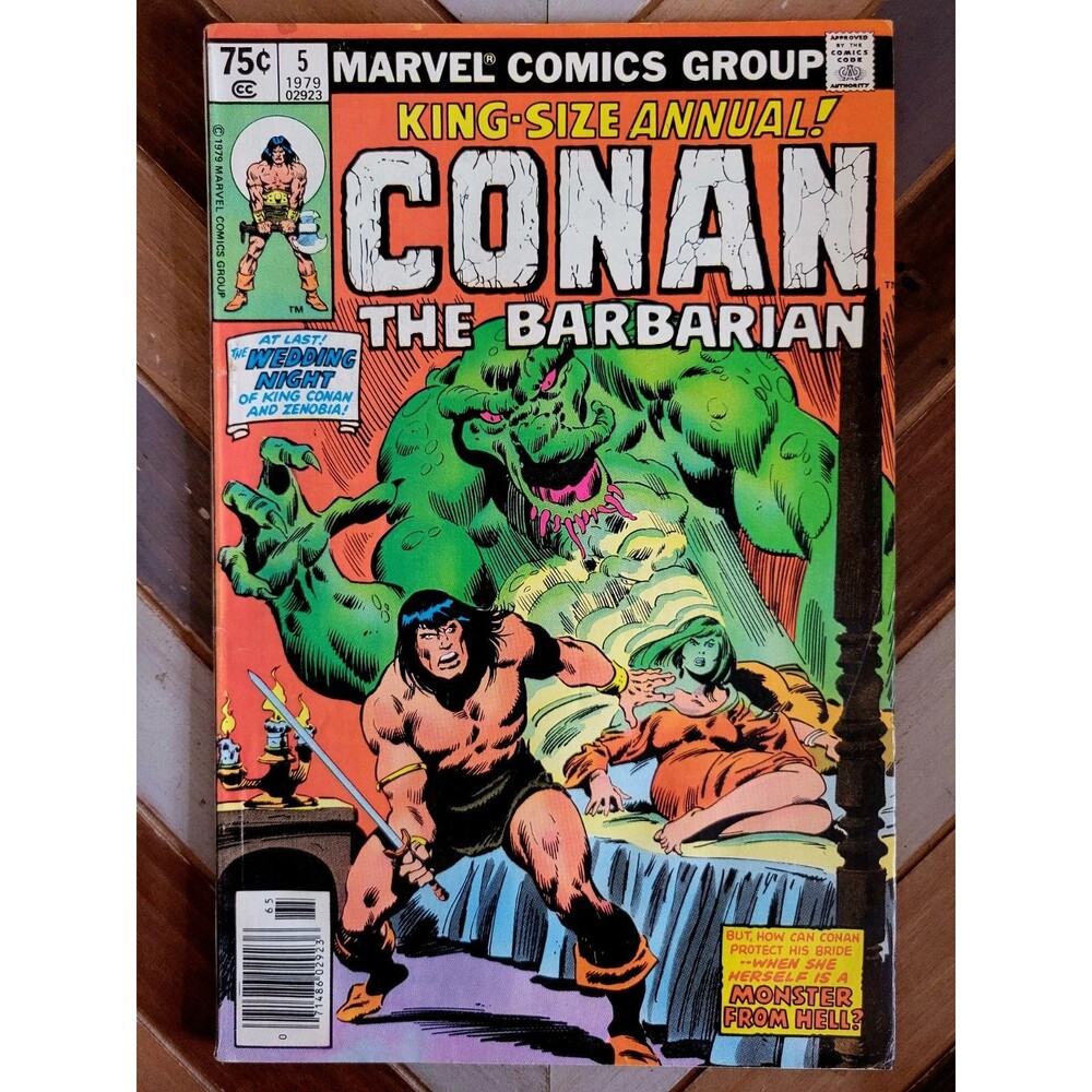 Conan Annual #5 Newsstand (Marvel 1979) Wedding w/ Zenobia! Buscema Cover (5.0)